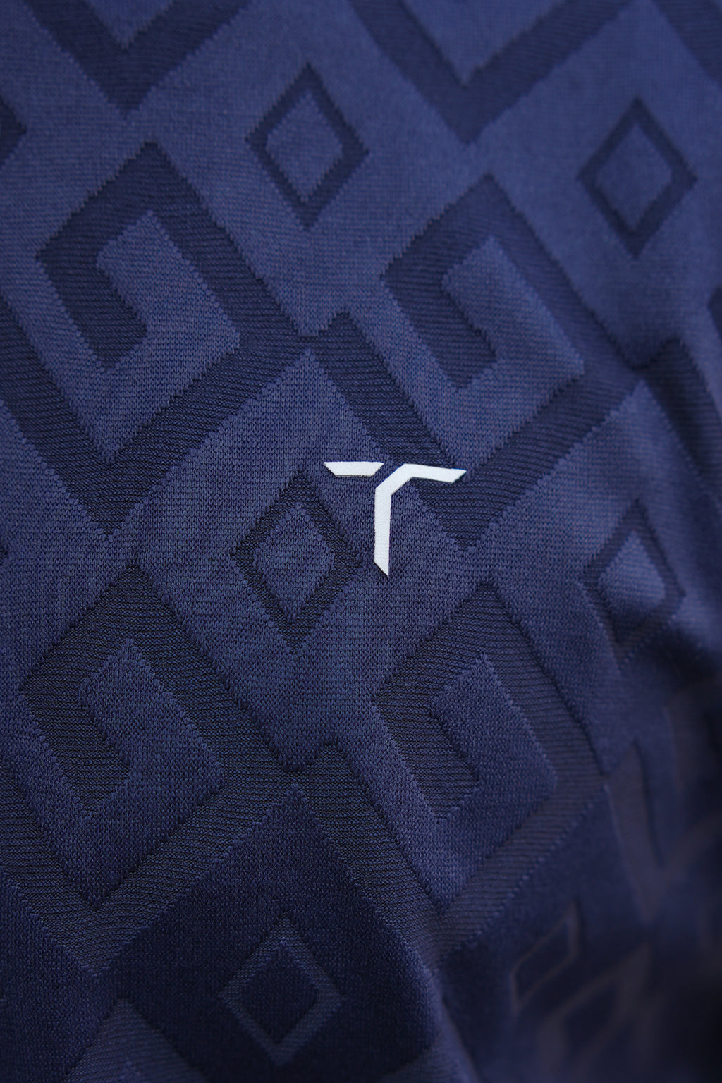 Geometric Embossed Jacquard Tee