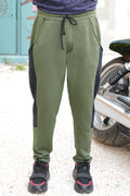 Engineered Terry Paneled Joggers