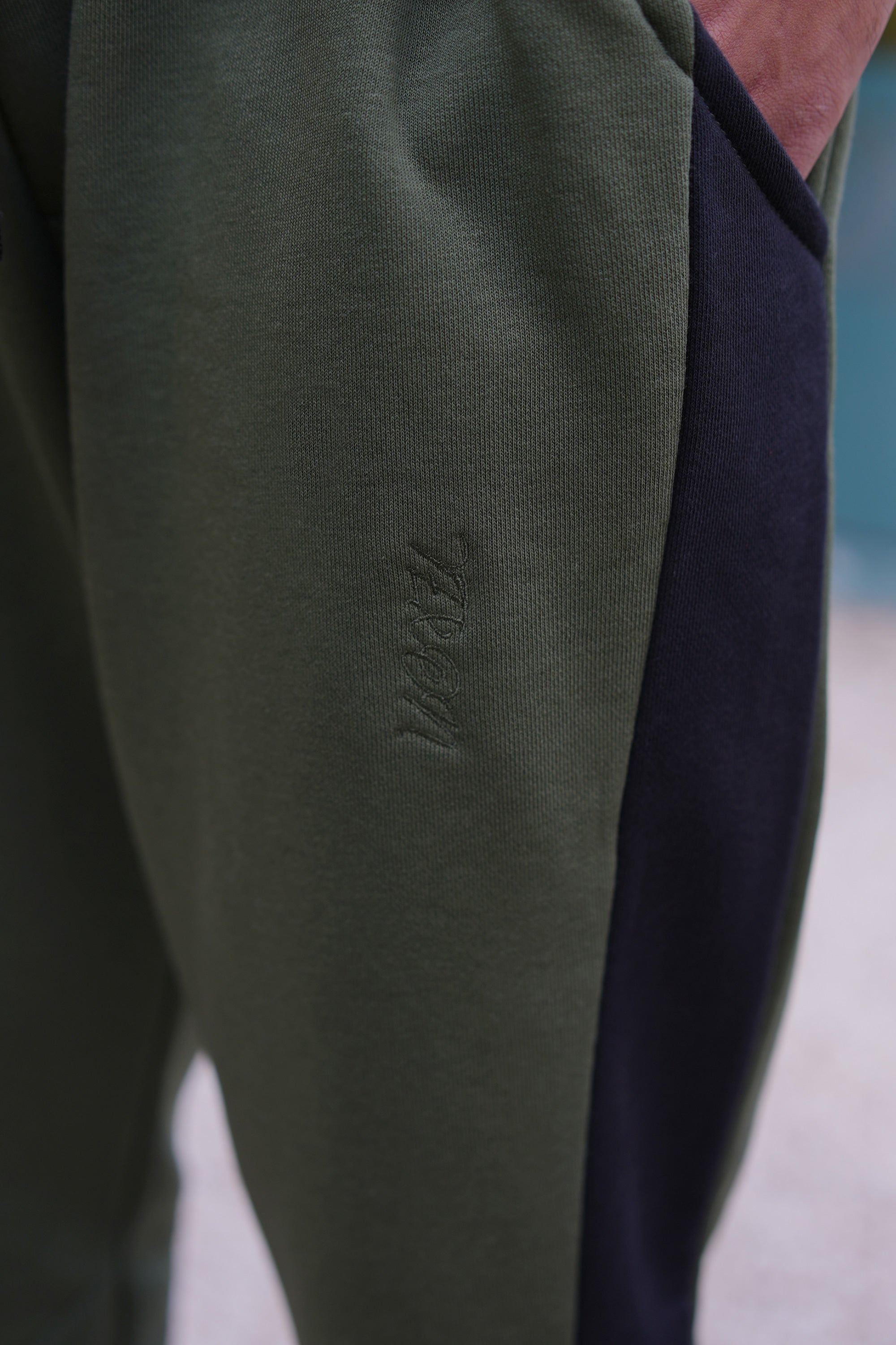 Engineered Terry Paneled Joggers