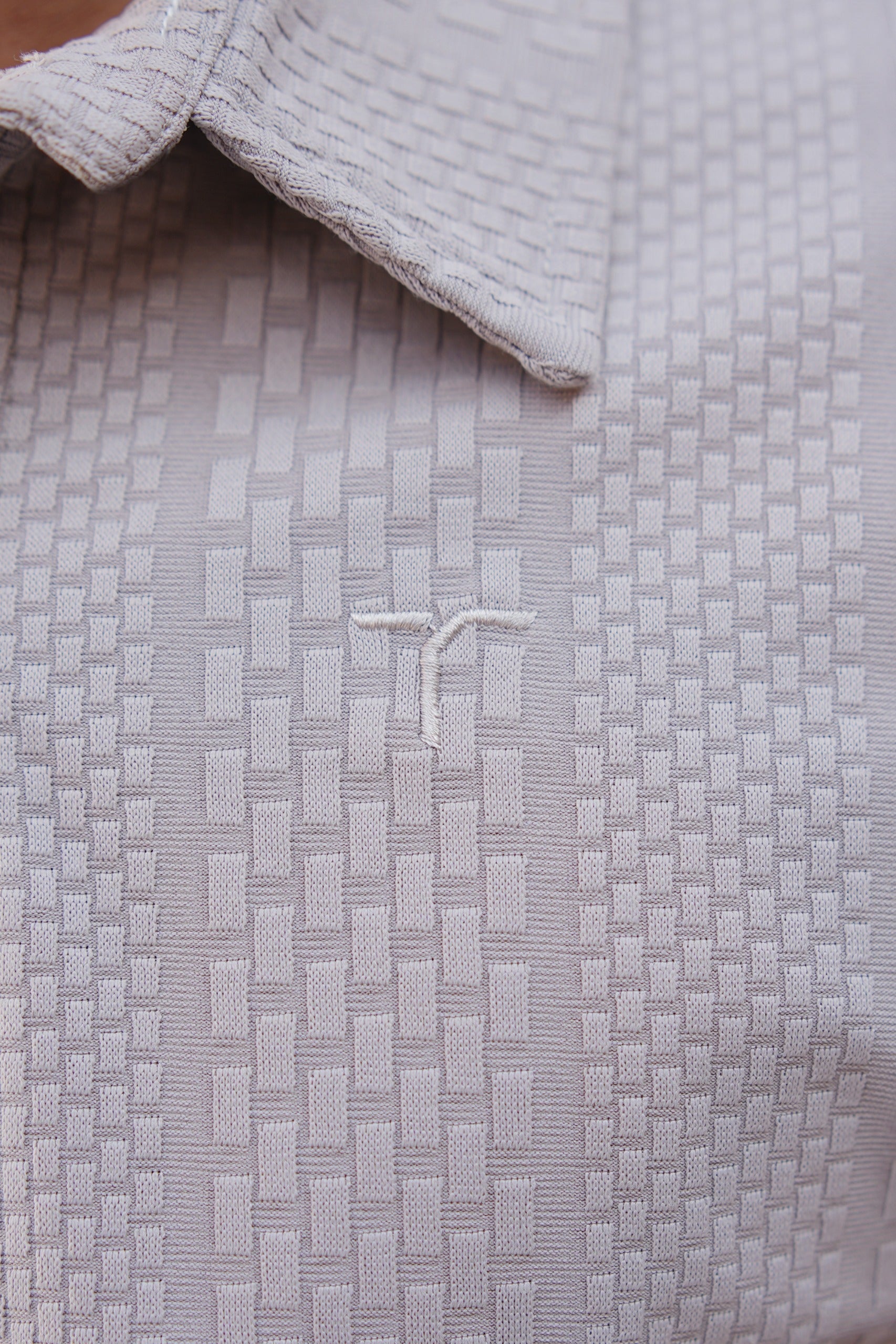 Signature Multi-Textured Chevron Polo